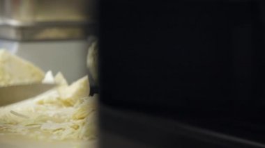 lahana mutfak Şef kesme hazırlanması 