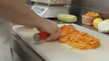 kesme havuç mutfak Şef hazırlanması 