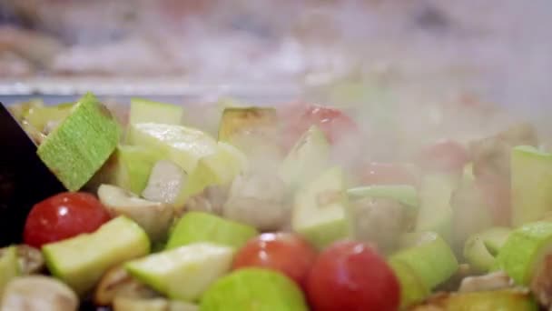 プロのグリル焼き野菜 — ストック動画