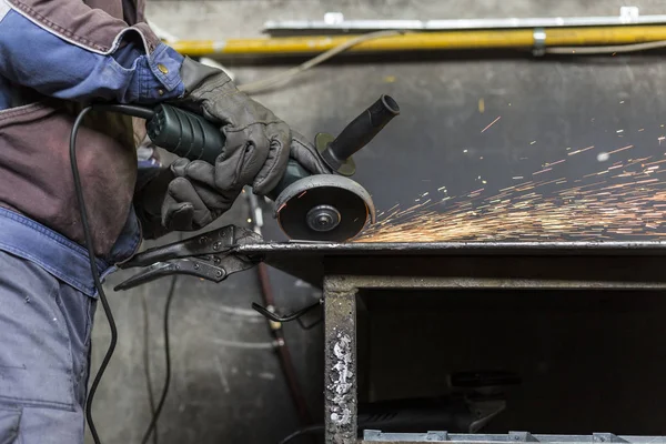 Taller de molienda de materiales en metalurgia — Foto de Stock