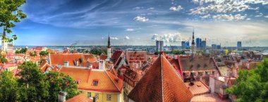 Tallinn panoram Hdr arka plan