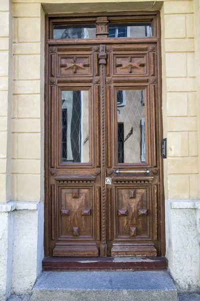 Старий Зовнішній Фон Дверей — стокове фото