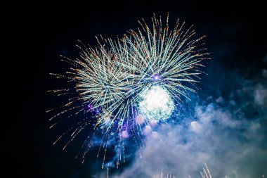 Beatutiful havai fişek arka plan flaş