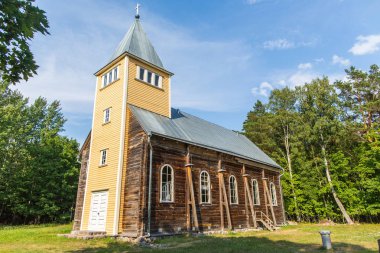 Estonya Naissaar Adası'nda Karula Maarja (St Marys) Kilisesi