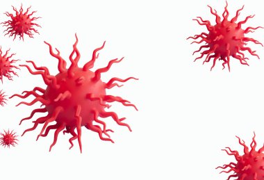 Covid-19 beyaz soyut arka plan. Tehlikeli Coronavirus dağıtım modeli. Salgın COVID 19. Kapatın. Boşluğu kopyala