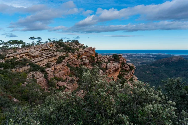 Garbi rocks landscape with clouds