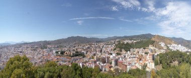 Gibralfaro kalesinden Malaga Panoramik