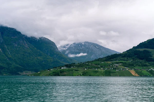 挪威峡湾景观 — 图库照片
