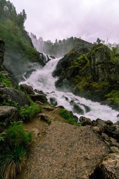 Один Двух Латефоссеновых Водопадов — стоковое фото