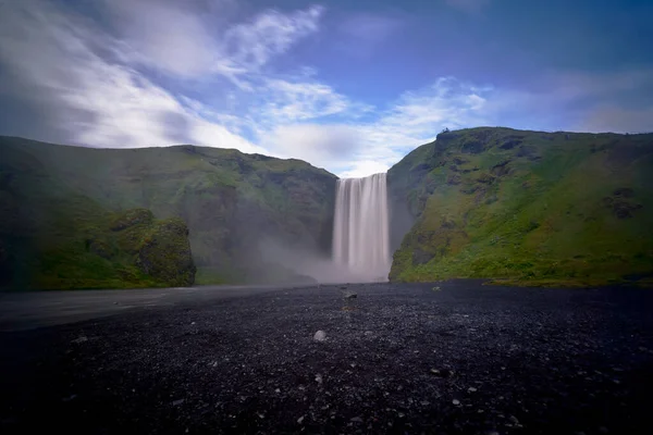 Bela Paisagem Cachoeira Skogafoss Islândia — Fotografia de Stock