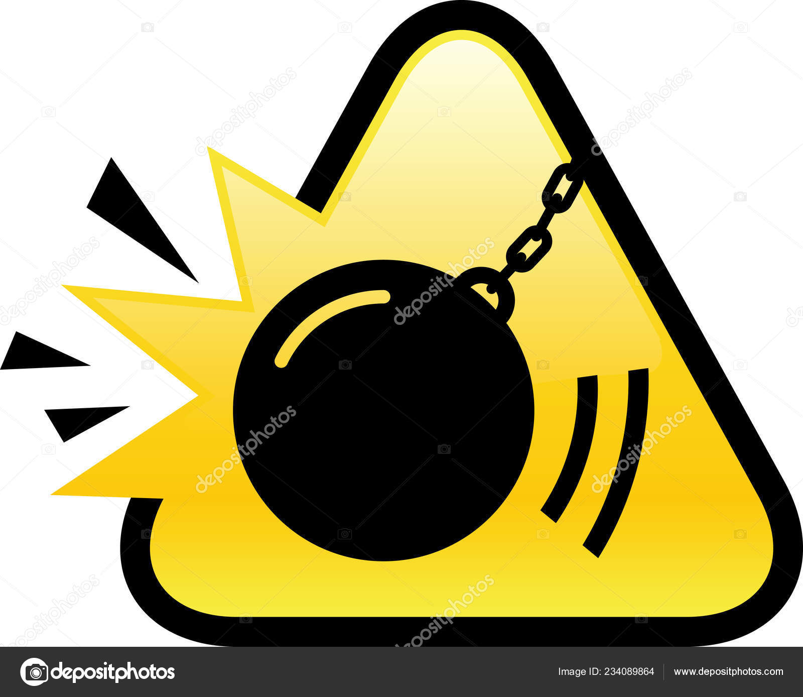 Wrecking Ball Deconstruction Vector Icon Stock Vector by ©popicon 234089864