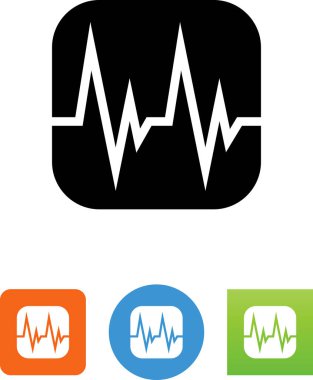 Nabız monitör vektör simgesi