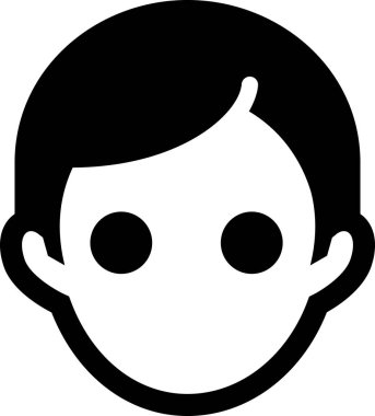 Adamın kafası simge vektör