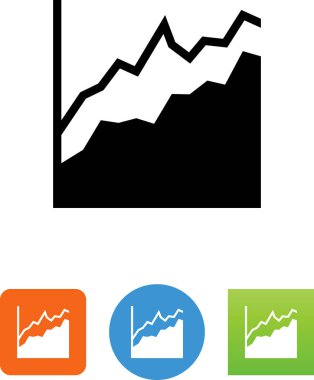 Puan vektör simgesi olan olumlu grafik