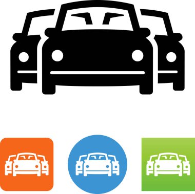 Vektör simge Rating otomobiller gidip