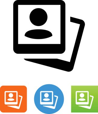 Selfie resim vektör simgesi