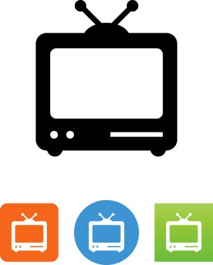 TV ve Dvd player vektör simgesi