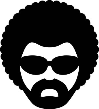 Afro simgesi olan adam. Video, mobil uygulamalar, Web siteleri ve yazdırma projeleri için düzenlenebilir vektör simgeler. İçerir. EPS (ai10). Jpg ve. PNG dosya formatları. Lisans türü: telif ücretsiz.