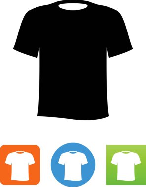 t-shirt vektör simgesi