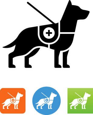 Hizmet köpek vektör simgesi