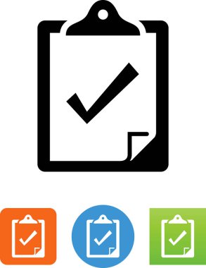 Pano onay işareti vektör simgesi ile