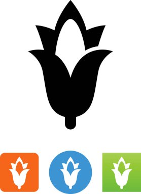 Mısır kabuğu vektör simgesi kulak