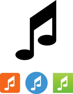 müzik notu vektör simgesi