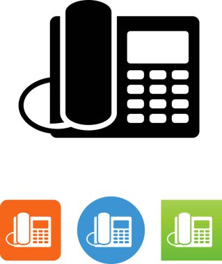 Telefon operatörü vektör simgesi