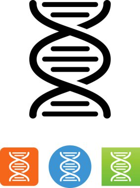DNA iplikçik vektör simgesi
