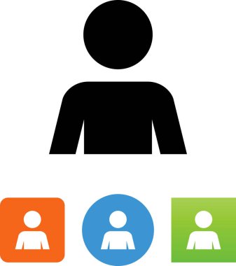 kişi avatar vektör simgesi