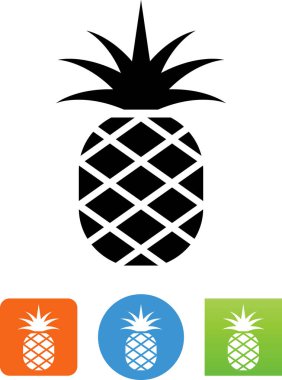 Ananas meyve vektör simgesi