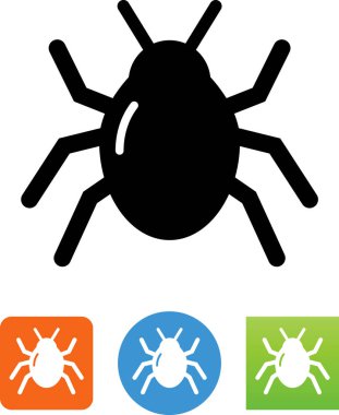 Ürpertici crawly hata vektör simgesi