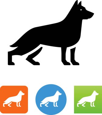 Bekçi köpeği vektör simgesi