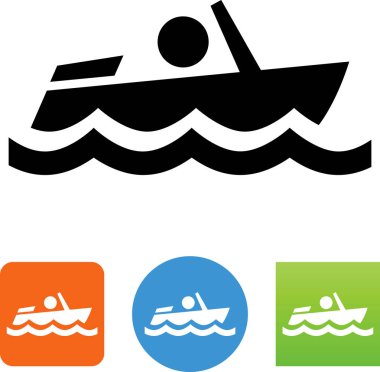 Motorlu tekne vektör simgesi