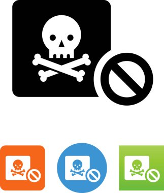  Korsanlık vektör simge durdurmak