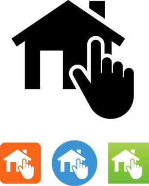 Bir ev vektör simgesini seçerek el