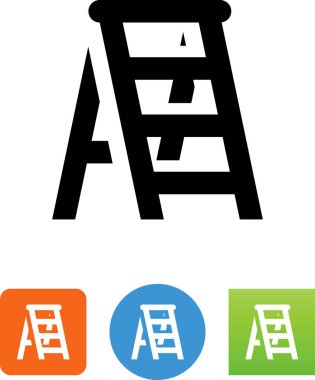 Adım merdiven vektör simgesi