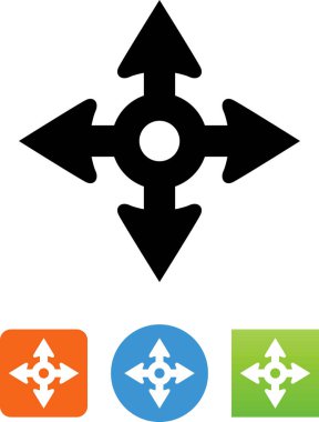 Hareket ok vektör simgesi