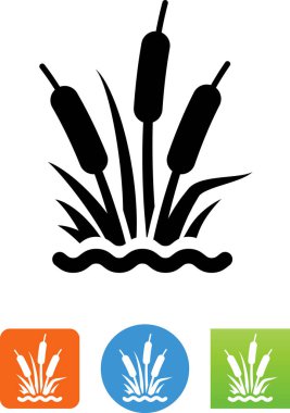 Cattails / Marsh / Wetlands Icon clipart