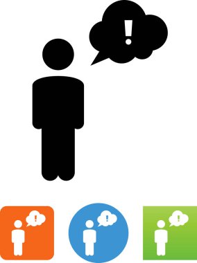 Kişi konuşan vektör simgesi