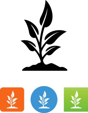 Bitki toprak vektör simgesi