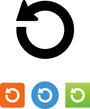 Ok vektör simgesi geri al