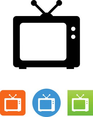 TV vektör Icon set