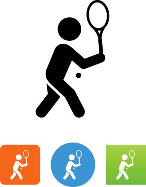 Tenis backhand vektör simgesi