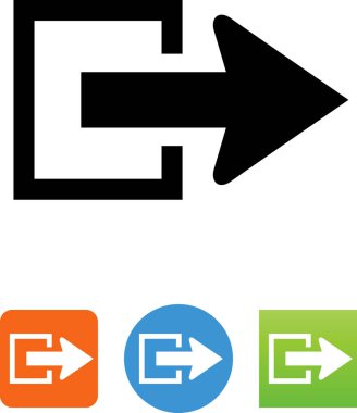 Vektör simge çıkmak