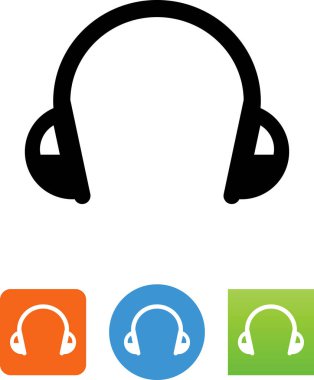 Ses kulaklık vektör simgesi