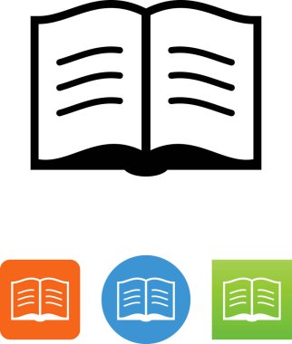 Kitap vektör simgesini aç
