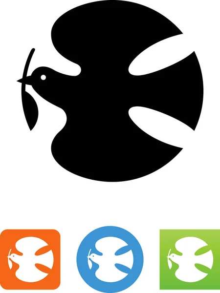 Dove Peace Vector Icon — Stock Vector