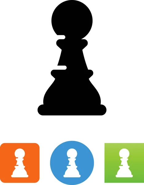 Chess Pawn Vector Icon — Stock Vector