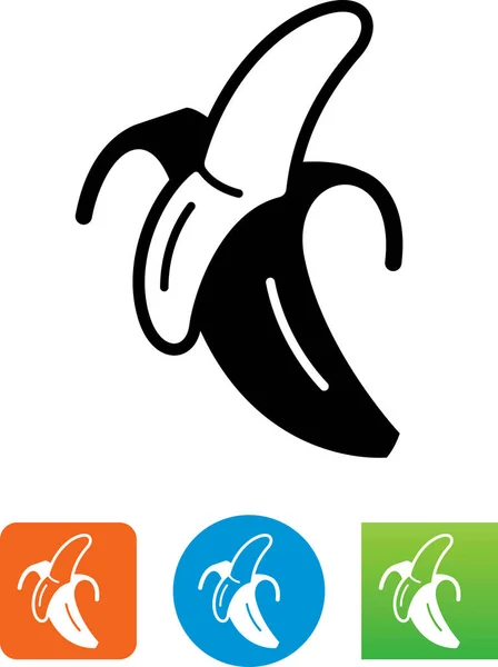 Icône Vecteur Fruits Banane — Image vectorielle